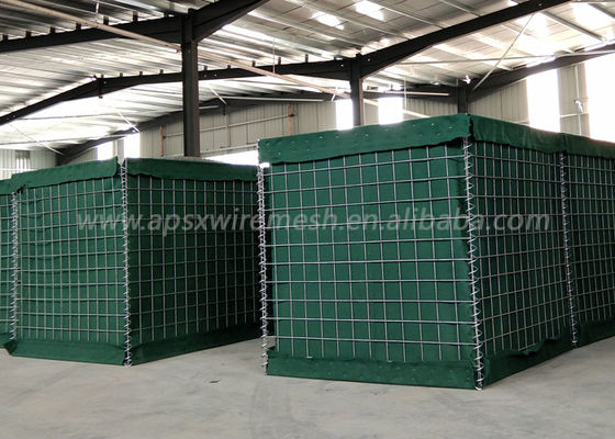 Welded Green 5.0mm Military Barrier 3" X 3" Mesh Hole