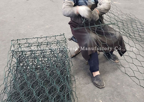 6x8cm Hole Seawall Protection Pvc Coated Hexagonal Gabion Basket