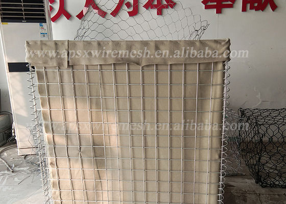 Hot Dipped Galvanized Welded Box Defensive Barrier For Flood Prevention