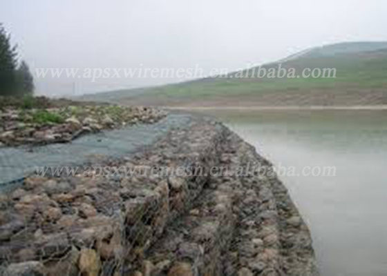 Heavy Zinc Coated Gabion Box With Tensile Strength 380-400MPa Packed On Pallet