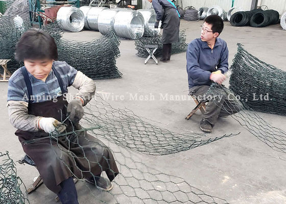 Galvanized 6x8cm Stone Filled Gabions For River Bank Protection