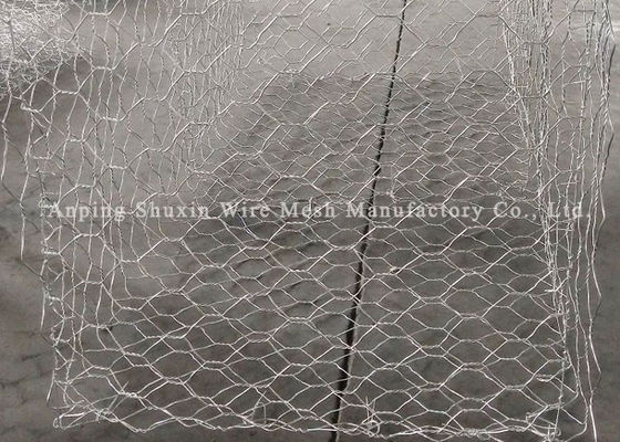 Retaining Galvanized Three Twisted Hexagonal Gabion Basket