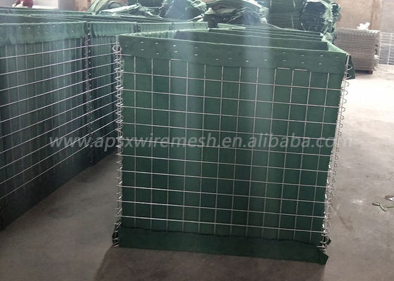 Welded Mesh Gabion 3&quot; X 3&quot; Sand Soil Military Hesco Barriers Galvanized Steel