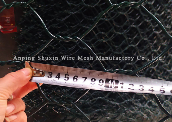 Three Twisted Weave 3.4mm Stone Filled Gabions Galvanized Hexagonal Wire Mesh