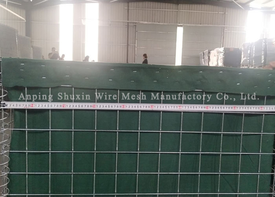 Galvanized Welded Mesh Defensive Barrier Flood Protection Explosion Proof Cage