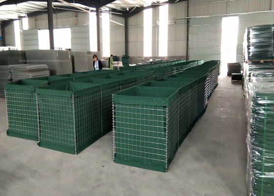 3" X 3" Defensive Barrier Welded Gabion Army Military Hesco Wall For Protection
