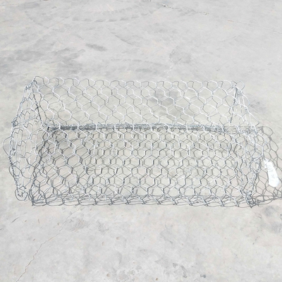 2.7mm Hexagonal Hole Pvc Coated Gabion Baskets 4x1x1 M