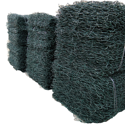 Heavy Duty 10x12cm Pvc Coated Gabion Baskets Hexagonal Wire Mesh For Retaining