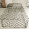 Double Twisted 6x8cm Galvanized Gabion Baskets Stone Filled Cages Hexagon Preventing Rock Breaking