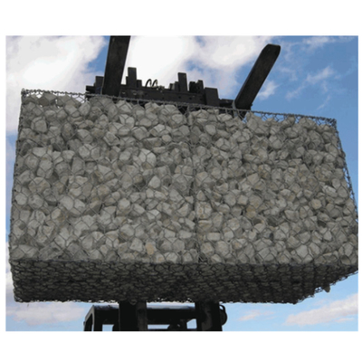 Anti Rust Woven Gabion Baskets 1mx1mx1m Stone Filled Rock Protection