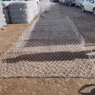 Heavy Duty 3.0 Mm Galfan Mesh Gabion Baskets 2m X 1m X 1m Wire For Retaining Walls