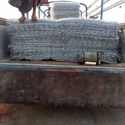 Heavy Duty 3.0 Mm Galfan Mesh Gabion Baskets 2m X 1m X 1m Wire For Retaining Walls