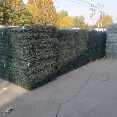 Hot Dip Galvanized Gabion Fence Baskets Hexagonal Woven Mesh For Retaining Wall