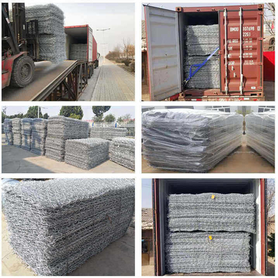 Green Pvc Coated 2.7mm Gabion Box For River Flood Control Reinforcement