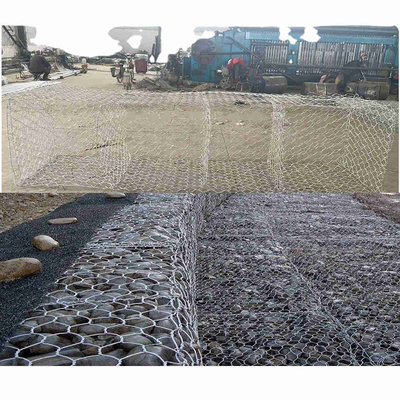 Galvanized Retaining Iron 2.2mm Wire Mesh Gabion Baskets 2x1x1m