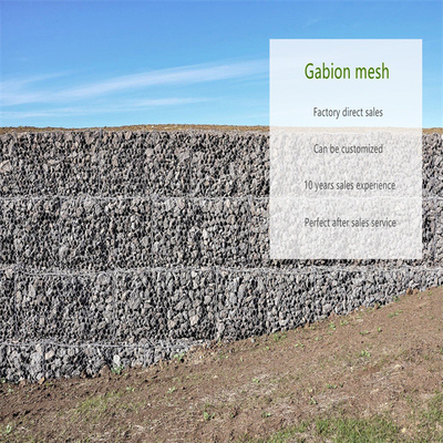 3*1*1m Steel Gabion Baskets Hot Galvanized Wire Mesh For River Regulation