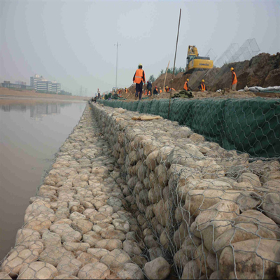 3*1*1m Steel Gabion Baskets Hot Galvanized Wire Mesh For River Regulation