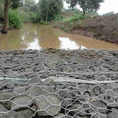 2*1*1m Standard 2mm Galvanized Gabion Basket Hexagon Mesh For Embankment Reinforcement