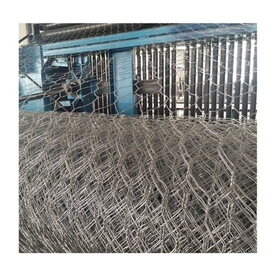 Low Carbon Iron Wire Stone Gabion Cages 8*10 Cm Mesh For River Wall Protection