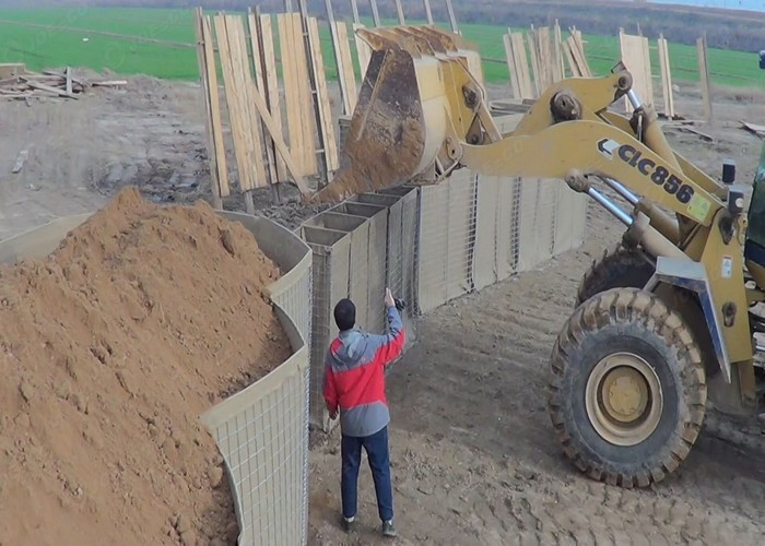 2x1x1mesh Gabion High Security Collapsible Military Barriers Container Walls For Bunkers