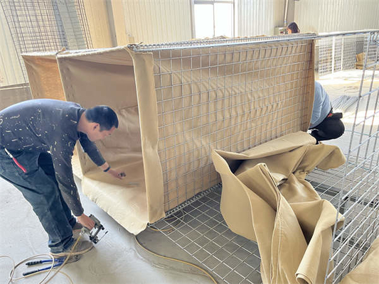 Retractable Military Style Galvanized Defensive Hesco Barriers