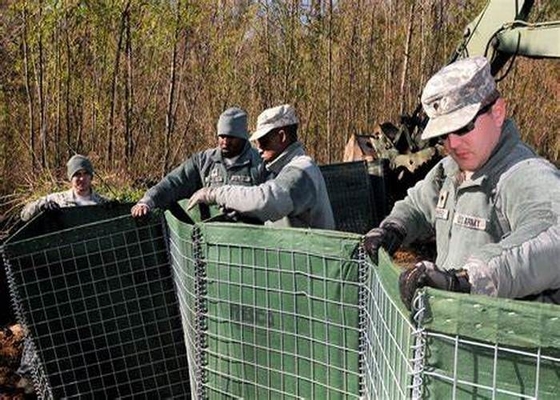 Heavy Duty High Tensile Defensive Barriers Flood Bastion Sand Wall Hesco Barrier Fence For Shooting Range