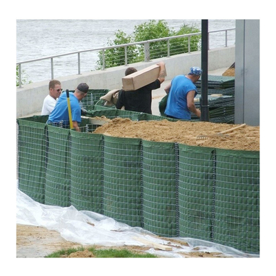 Portable Welded Square 3x3 inches Military Barrier Defensive Stone Box Barriers In Ghana