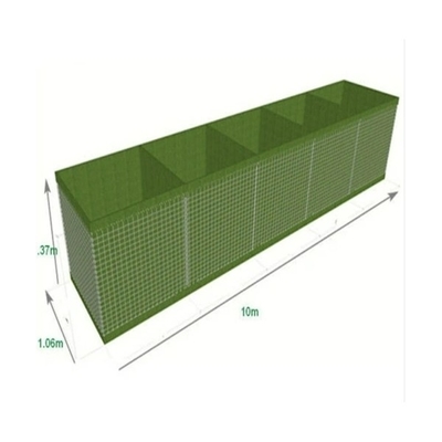 Mil 19 / 2.74m High Galvanized Defensive Barrier Sand Bastion Explosionproof Retaining Wall For Sale