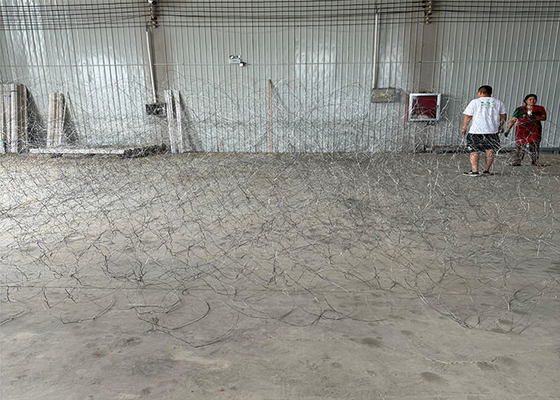 Inconspicuous Obstacles Tank Barrier Mesh Reduce Mobility Barrier