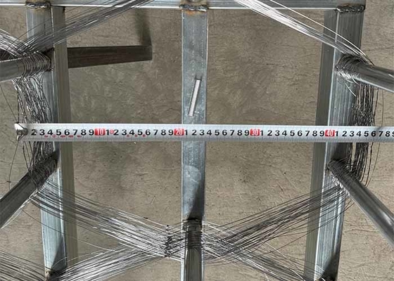 Tanks Reduces Mobility  Galvanized Wound Twine Obstacle Mesh