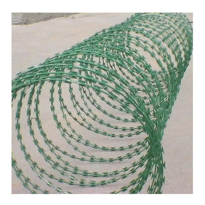 Stainless Steel Barbed Wire Barbed Dark Green Wire Of Painted Iron