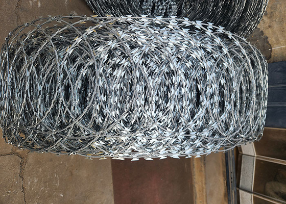 Galvanized Material Razor Barbed Wire For Rust-Resistant Protection
