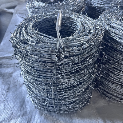 galvanized barbed wire galvanized barbed wire price 250m per roll dutch net metal guardrail enclosure barbed wire tbar stretch tool for barb wire Ce Certificate