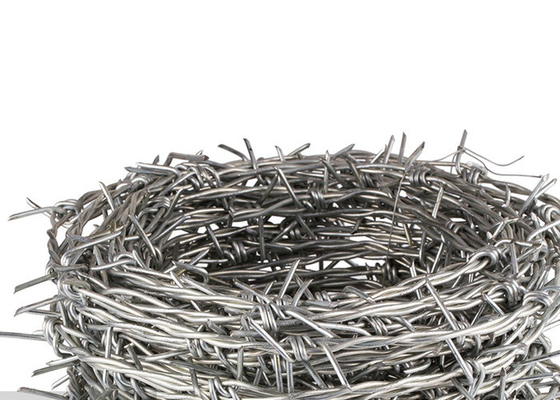 1.8mm Double Strand Traditional Twist Hot Dipped Galvanized Steel Barbed Wire Coils
