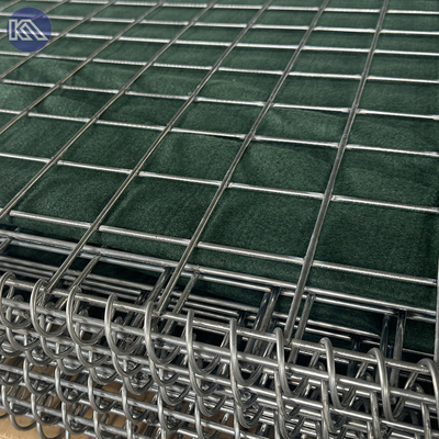 MIL1 1.37m High Galfan Coated Welded Gabion Line With Geotextile Military Grade HESCO Flood Barriers In USA Market