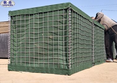 Assembled Security Sand Filled Barriers , Defensive Welded Gabion Box