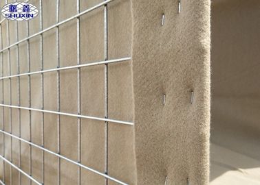 Army Border Perimeter Defensive Barrier , Gabion Wire Mesh Boxes