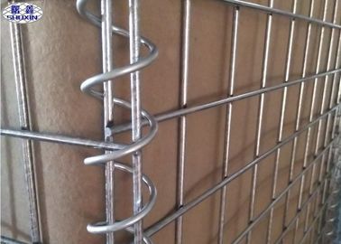 Collapsible Metal Gabion Box Security Barrier 300gsm Sand Color OEM Service