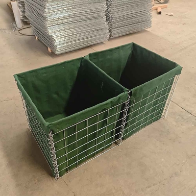 Galvanized Steel Earth Filled Defensive Barriers Military Grade