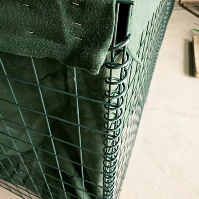 MIL1 Galvanized Hesco Barrier 4-5mm Wire for Military Flood Control