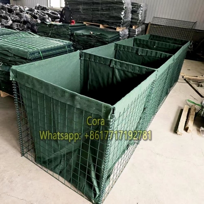 Hot-Dip Galvanized MIL1 Hesco Barrier Bags for Military Fortification