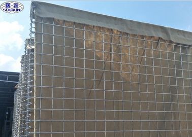 Wire Mesh Gabion Wall Defensive Hesco Bastion 3 Years Warranty ISO Certification