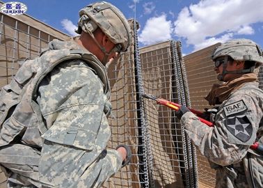 Sand Filled Military Protection Hesco Barrier Low Carbon Steel Wire