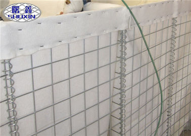 Galfan Coated Welded Gabion Baskets Geotextile Lined Construction Wall