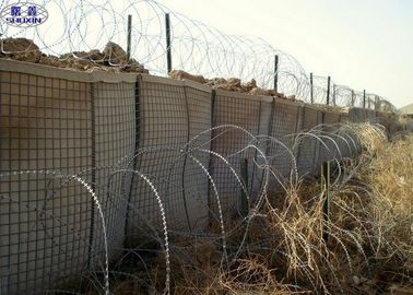 Hot - Dipped Galvanized Defensive Bastion Barriers Wall CE Certification 3 Years Warranty
