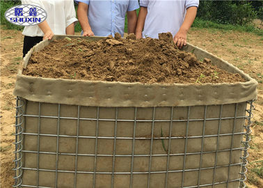 Galvanized Welded HESCO Barriers SMIL 19 Zinc - Aluminum Coated Finishing