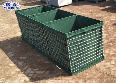 Galvanized Gabion Box Geotextile Lined Feature For Preventing Explosion