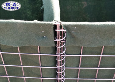 3 Mesh Welded Sand Filled Barriers / Stackable Army Defensive Gabion Barrier