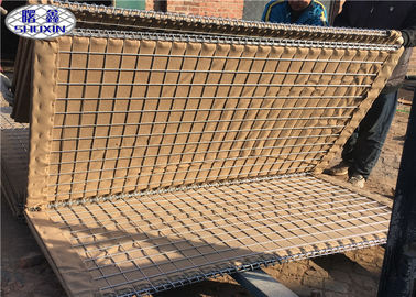 Sand Filled Gabion Flood Barriers With Geotextile Galvanized Steel Wire
