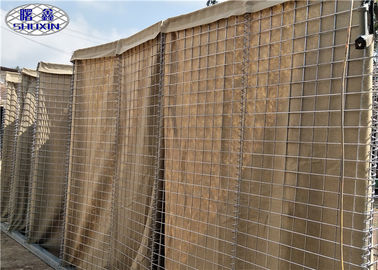 Geotextile Lined Sand Filled Barriers , Emergency Flood Control Barriers